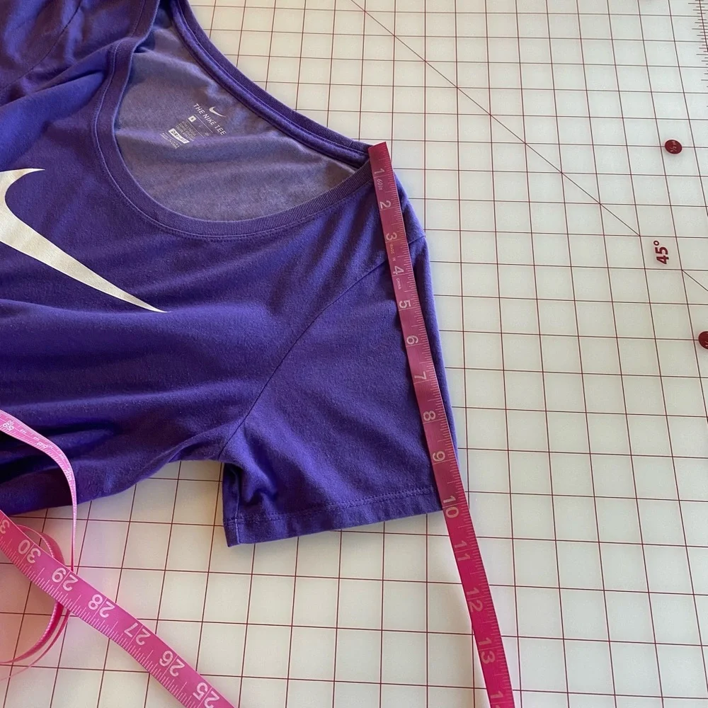 Nike purple and white just do it size small S short sleeve casual workout